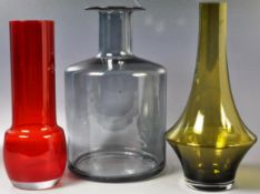 COLLECTION OF RIIHIMAKI AND OTHER STUDIO ART GLASS VASE