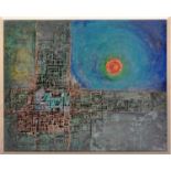 PJ LOVEDAY - 20TH CENTURY 3D ABSTRACT TEXTURED PAINTING