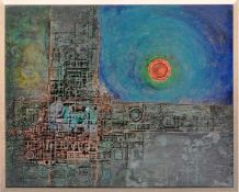 PJ LOVEDAY - 20TH CENTURY 3D ABSTRACT TEXTURED PAINTING