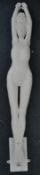 LARGE AND IMPRESSIVE ART DECO INFLUENCE PLASTER FIGURE