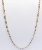 9CT GOLD FLAT LINK NECKLACE CHAIN