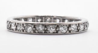 PLATINUM AND DIAMOND ETERNITY RING