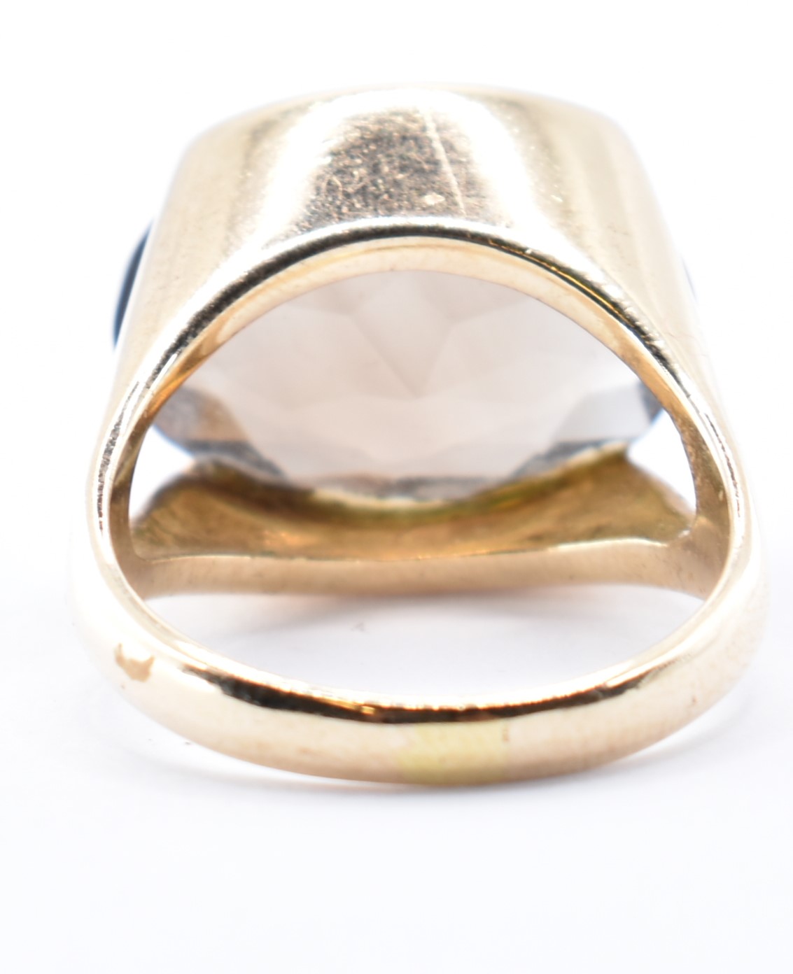 1960'S 9CT GOLD SMOKY QUARTZ COCKTAIL RING - Image 9 of 13