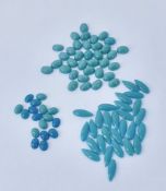 LOOSE GEMSTONES - QUANTITY OF MIXED TURQUOISE