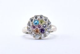 925 SILVER LADIES CLUSTER RING