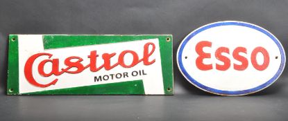 TWO VINTAGE STYLE CAST IRON ADVERTISING SIGNS