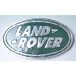 VINTAGE STYLE CAST IRON LAND ROVER PLAQUE