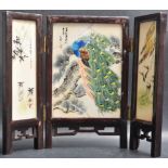EARLY 20TH CENTURY CHINESE MINITURE SCREEN