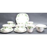 VINTAGE TEA SERVICE BY COLCLOUGH IN IVY LEAF PATTERN