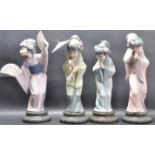 FOUR GEISHA GIRLS BY LLADRO