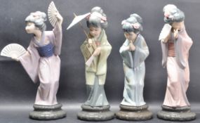 FOUR GEISHA GIRLS BY LLADRO