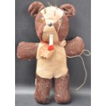 MID 20TH CENTURY TEAP MEASURES PULL MY TONGUE PINCUSHION IN A FORM OF BEAR