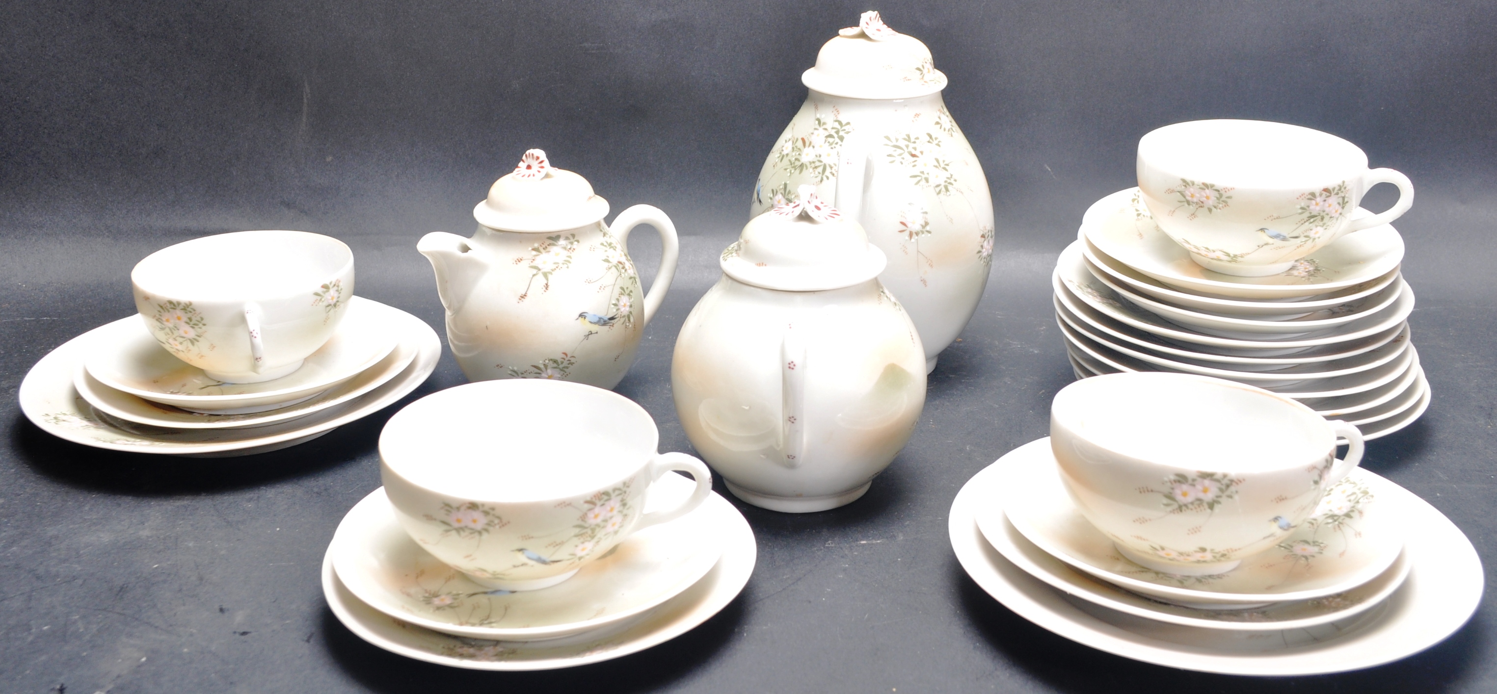 MID 20TH CENTURY FINE CHINA JAPANESE ORIENTAL TEA SERVICE - Image 2 of 6