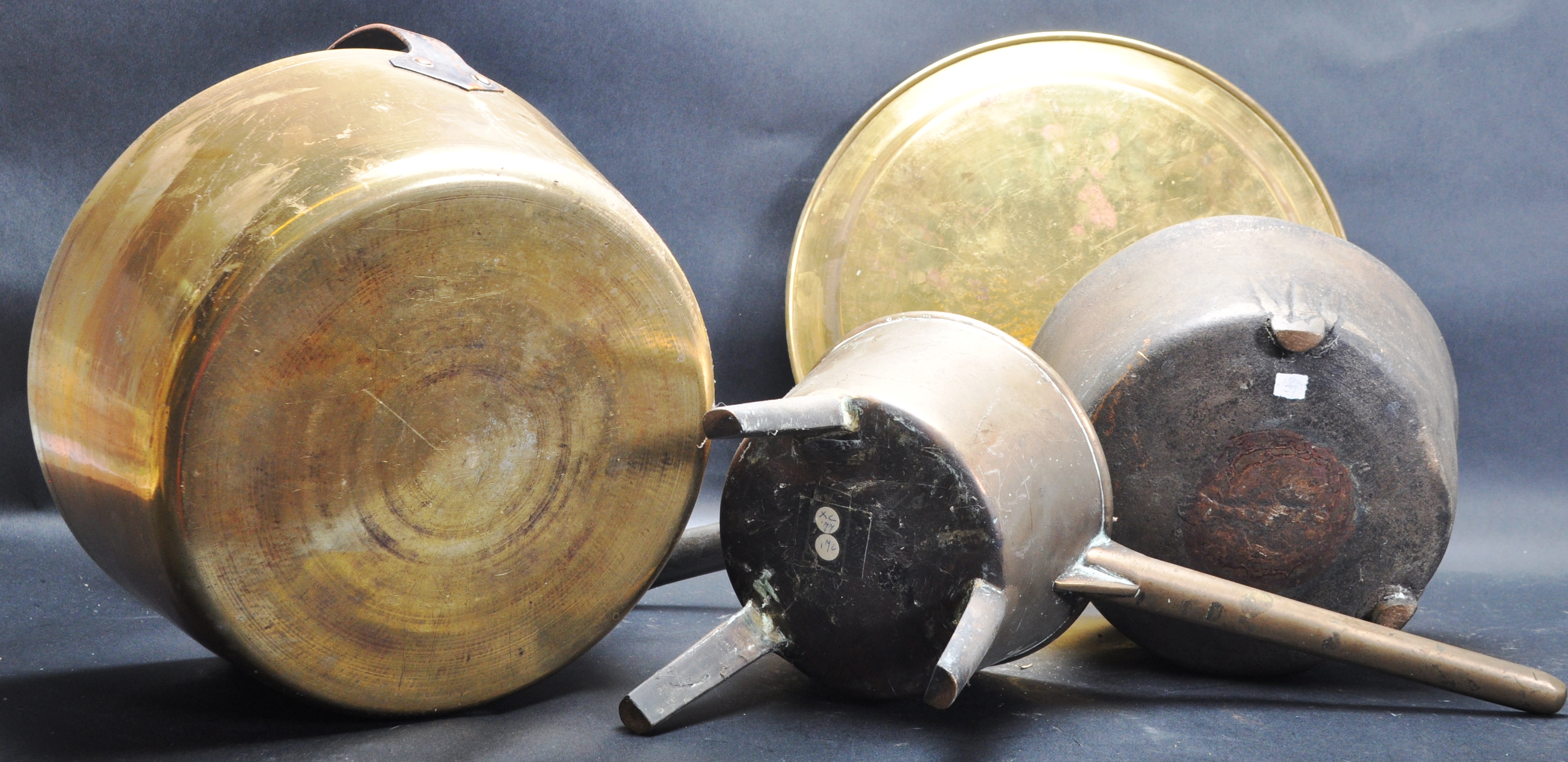 18TH CENTURY GEORGE III BRASS SKILLET AND MORE - Image 5 of 5