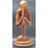 1960’S T. ASHTON TEAK WOOD SCULPTURE