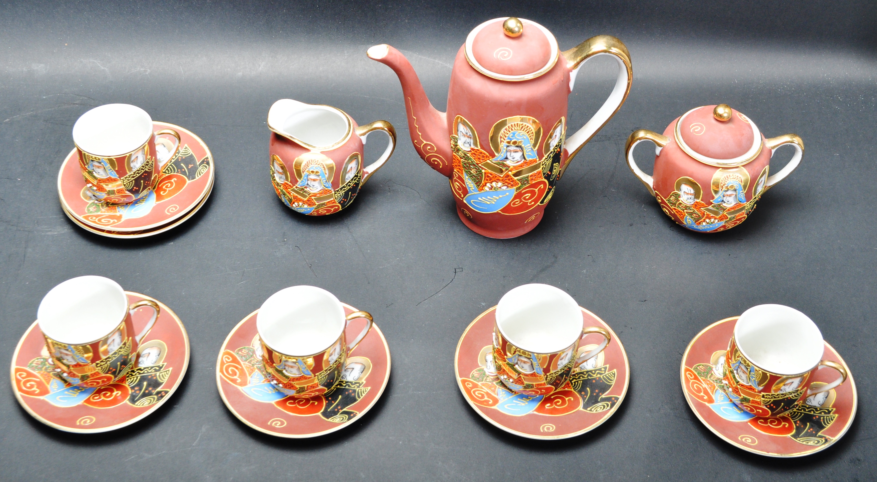 JAPANESE ORIENTAL CERAMIC PORCELAIN TEA SERVICE BY NAKASHIMA - Image 4 of 13