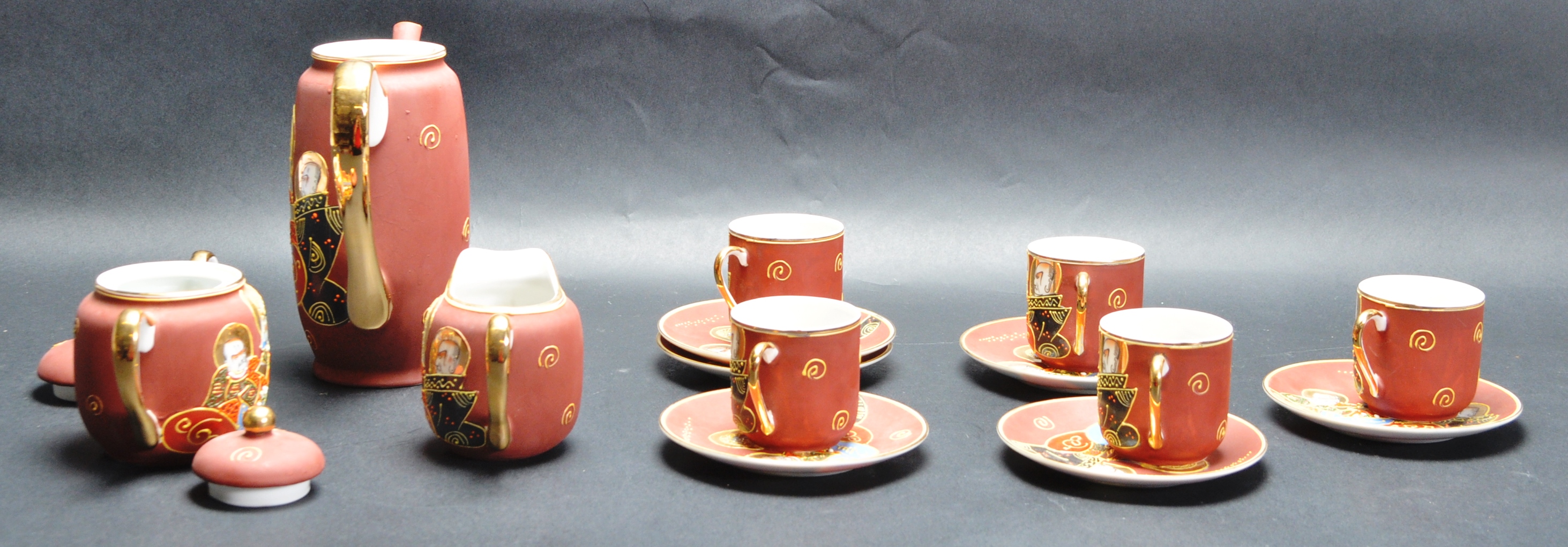 JAPANESE ORIENTAL CERAMIC PORCELAIN TEA SERVICE BY NAKASHIMA - Image 5 of 13