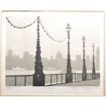 LATE 20TH CENTURY PRINT OF ST PAULS CATHEDRAL BY JOHN TRENTHAM