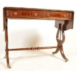 20TH CENTURY REGENCY REVIVAL MAHOGANY INLAID SOFA TABLE