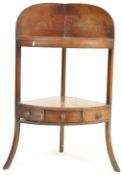 18TH CENTURY GEORGE III MAHOGANY CORNER WASH STAND