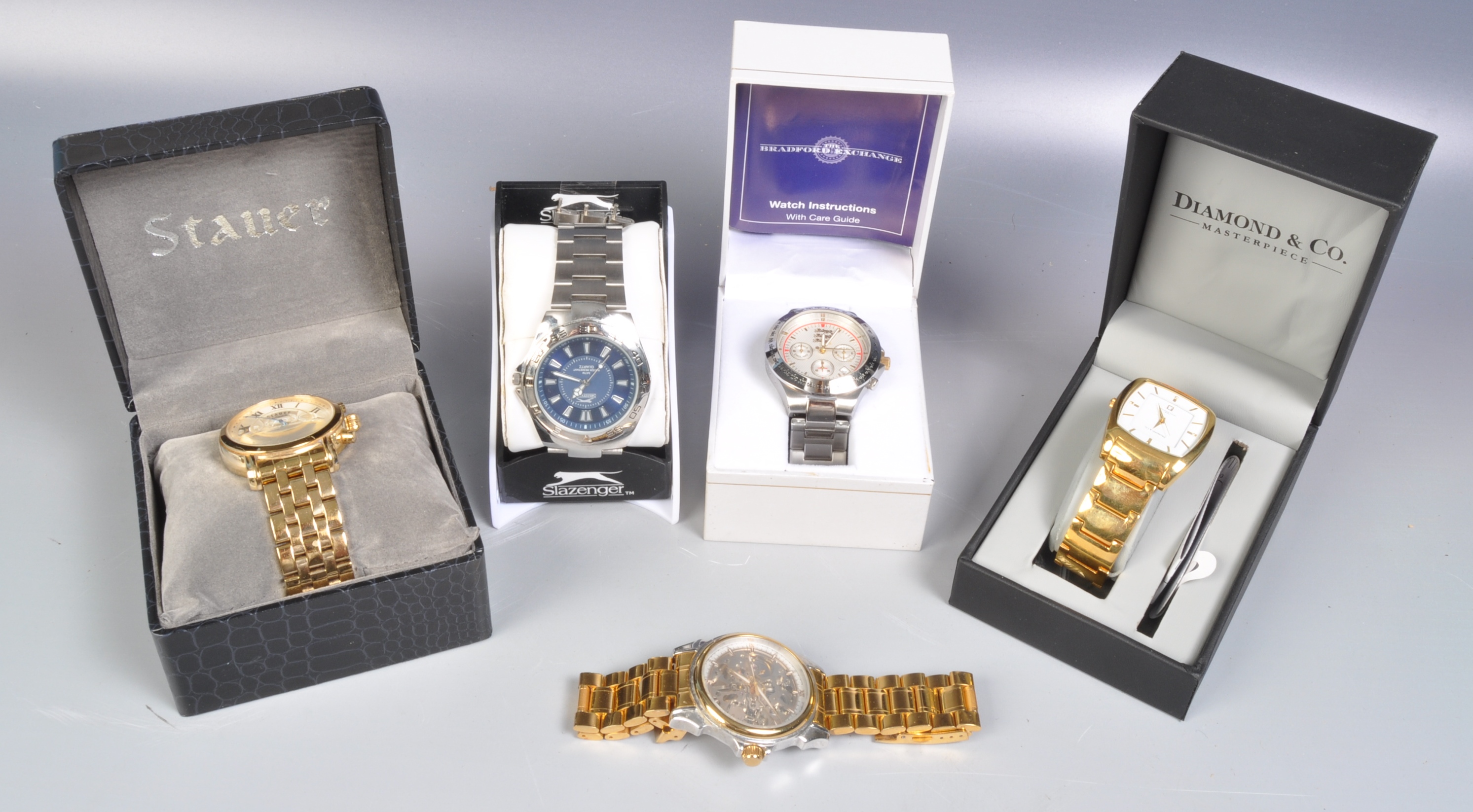 FIVE GENTLEMAN'S WRIST WATCHES