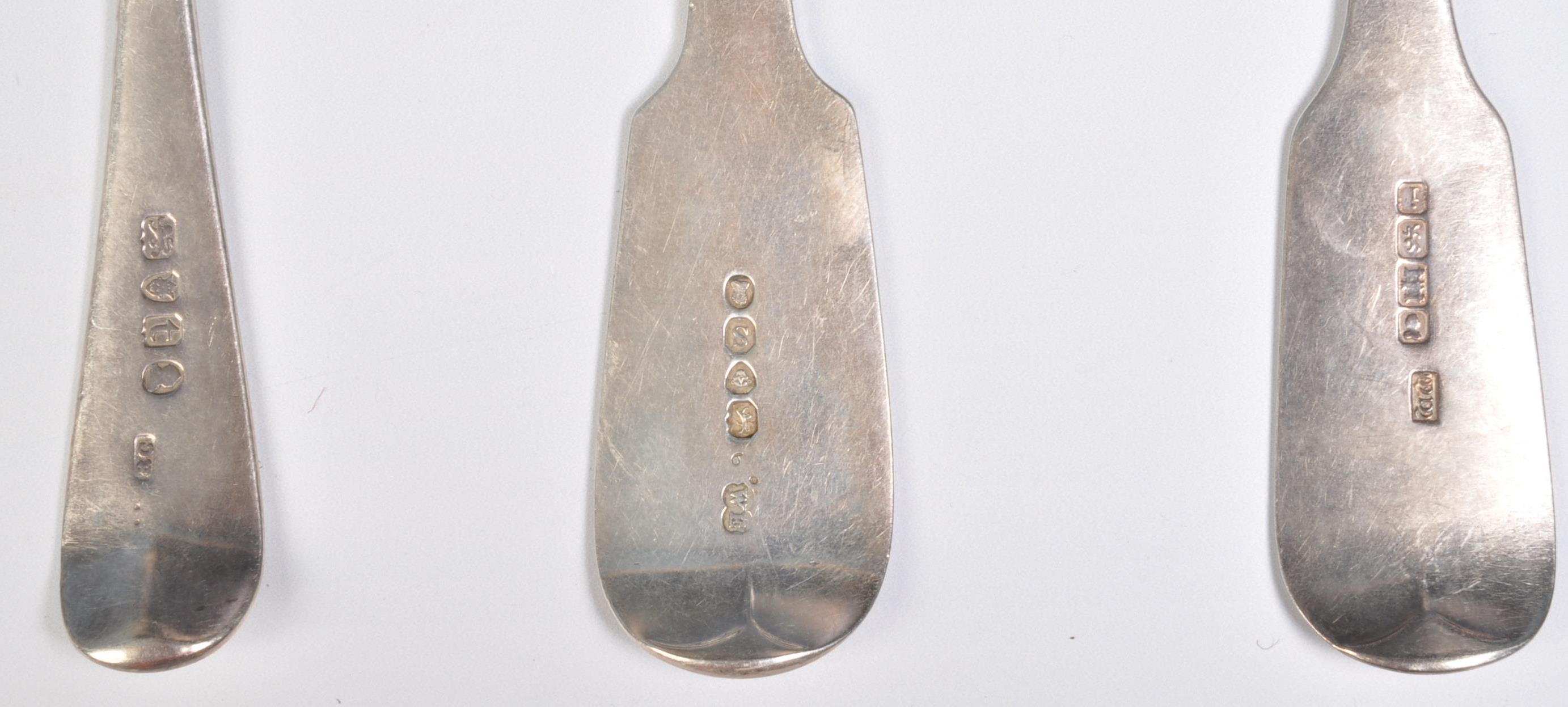 GEORGE III & IV SILVER SERVING SPOONS - Image 4 of 5