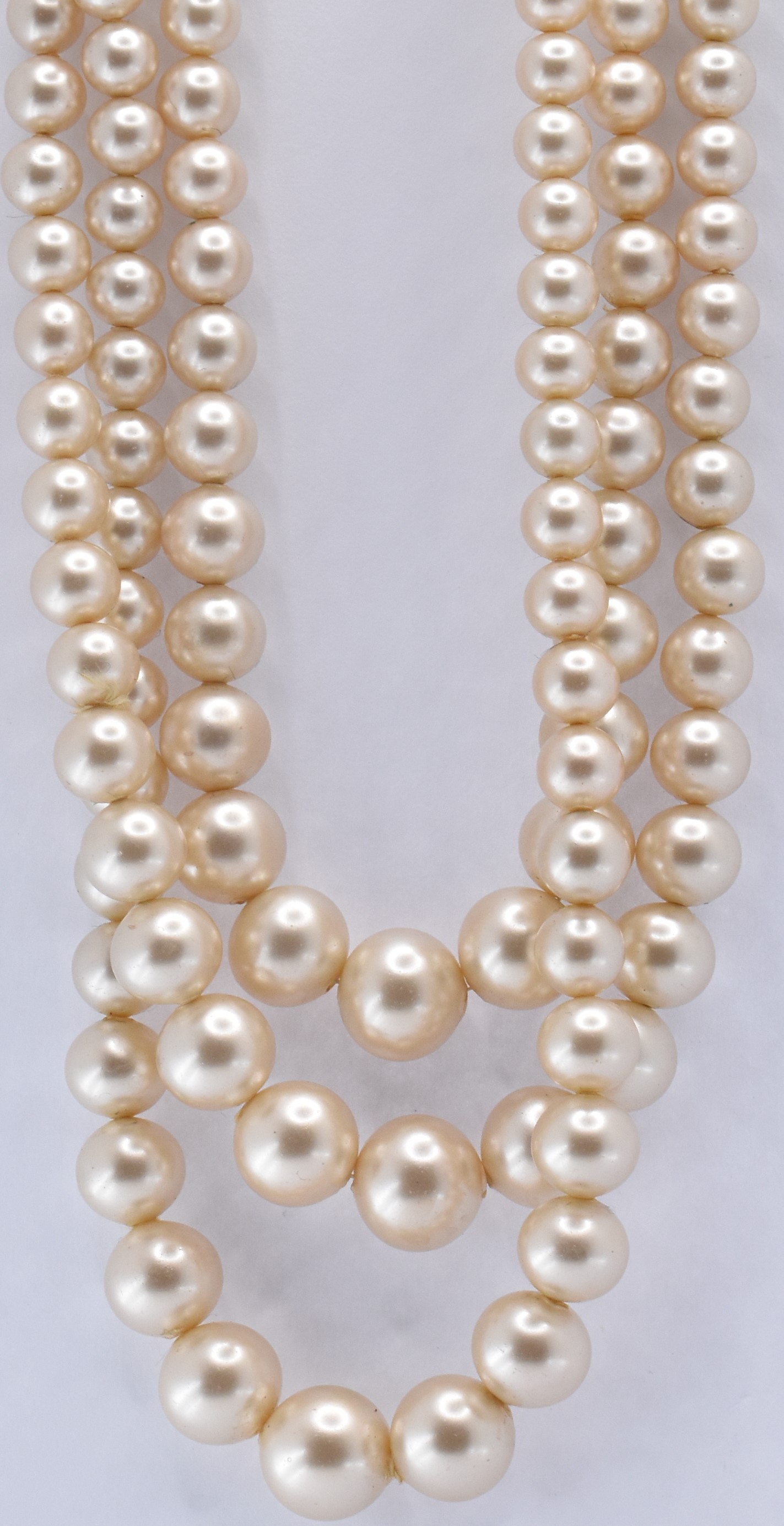 14CT GOLD NECKLACE CHAIN & CIRO PEARL NECKLACE - Image 2 of 8
