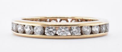 14CT GOLD & CZ FULL ETERNITY RING