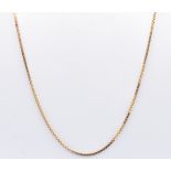 9CT GOLD BOX LINK NECKLACE CHAIN