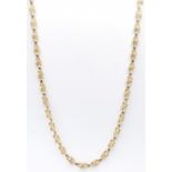 STAMPED 14K GOLD MARINA CHAIN NECKLACE