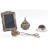 ASSORTED SILVER & WHITE METAL ITEMS