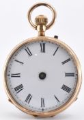 19TH CENTURY 14CT GOLD POCKET WATCH