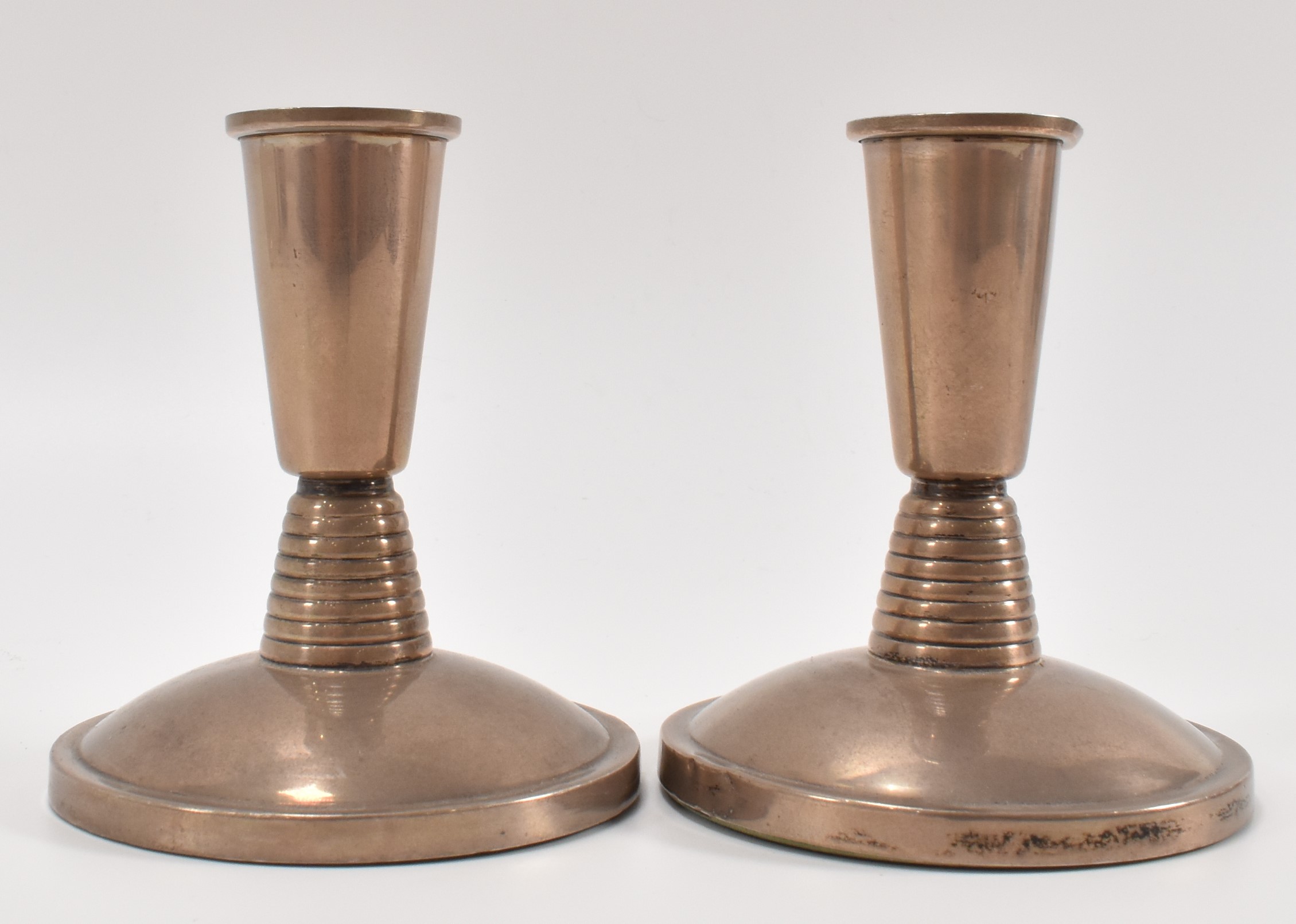 PAIR OF 1960'S DAVID LAWRENCE SILVER CANDLESTICKS