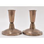 PAIR OF 1960'S DAVID LAWRENCE SILVER CANDLESTICKS