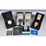 FIVE GENTLEMAN'S WRIST WATCHES IN BOXES