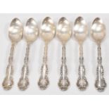 SET OF SIX GORHAM MANUFACTURING CO SILVER SPOONS