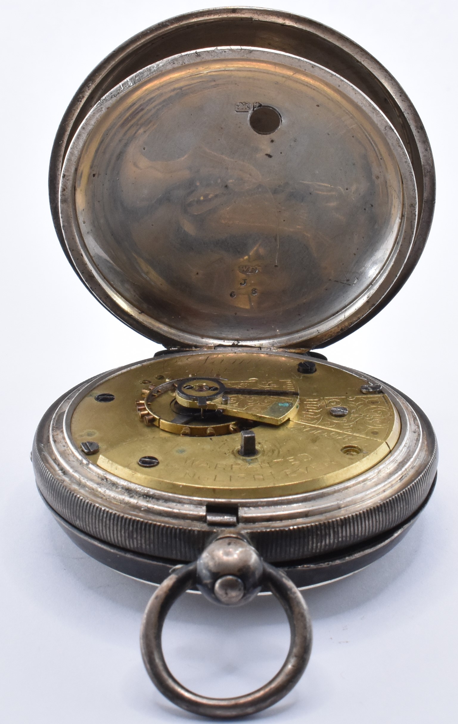 SILVER LATE VICTORIAN POCKET WATCH - Image 6 of 7