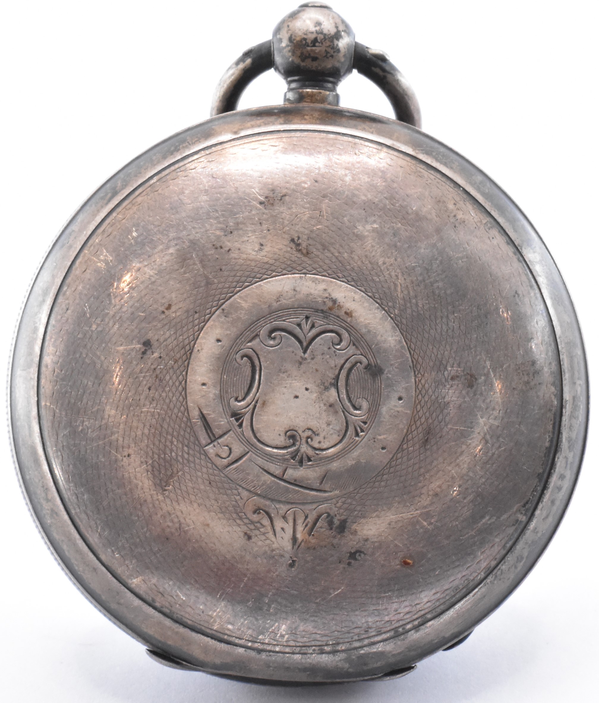 SILVER LATE VICTORIAN POCKET WATCH - Image 4 of 7