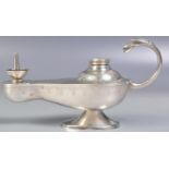 20TH CENTURY EGYPTIAN SILVER OIL LAMP
