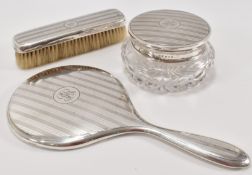 1930'S MAPPIN & WEBB SILVER DRESSING TABLE SET