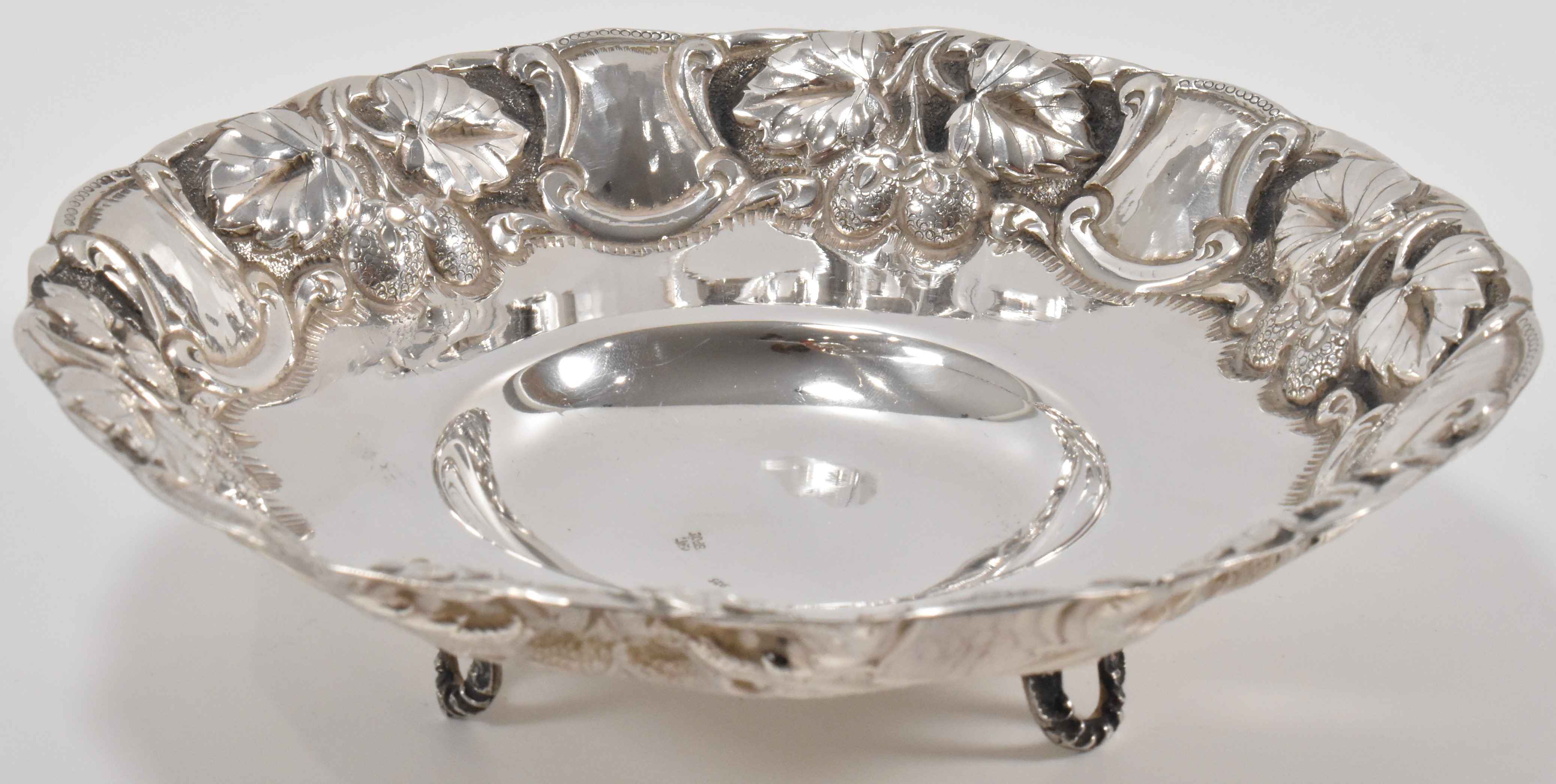 SILVER REPOUSSE STRAWBERRY DISH - Image 2 of 4