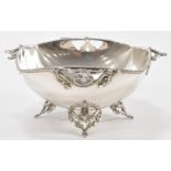 CONTEMPORARY SILVER FOOTED BOWL