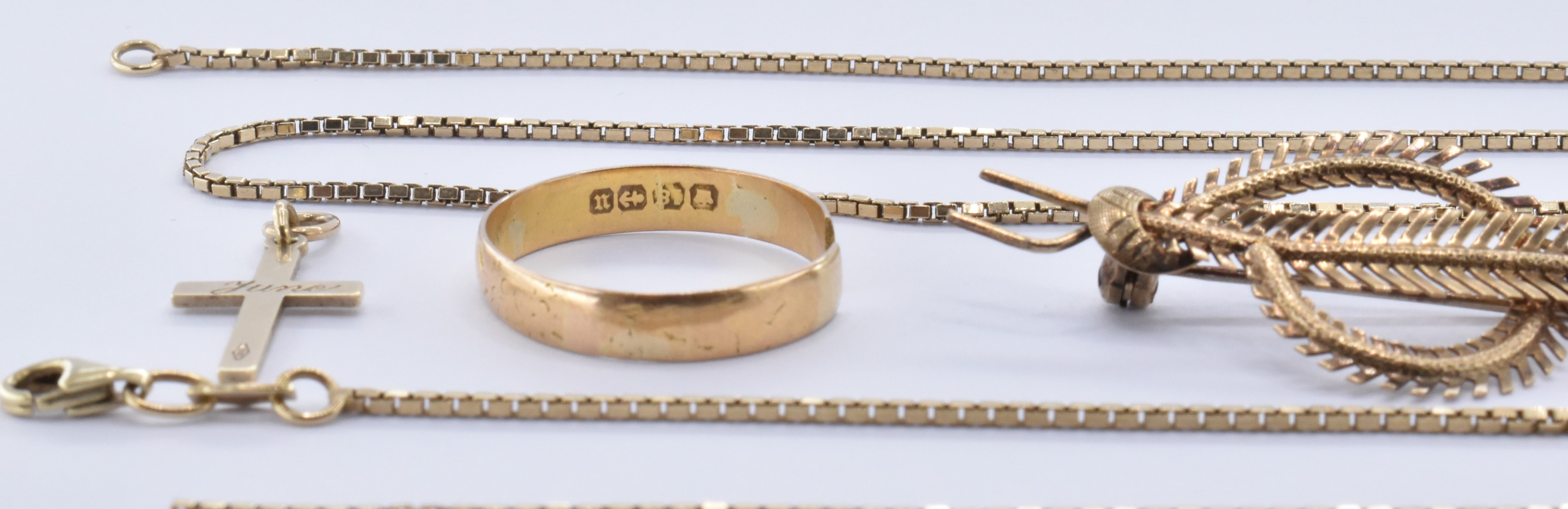 GROUP OF 20TH CENTURY GOLD JEWELLERY - Image 2 of 7