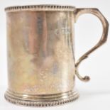 SILVER EDWARDIAN CHRISTENING CUP.