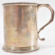 SILVER EDWARDIAN CHRISTENING CUP.