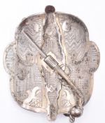 RUSSIAN SILVER PISTOL BELT BUCKLE