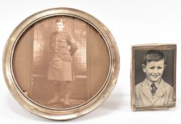 PAIR OF SILVER PHOTO FRAMES