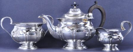 EDWARDIAN CENTURY HALLMARKED SILVER TEA SET