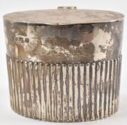 WILLIAM HUTTON & SONS SILVER TEA CADDY