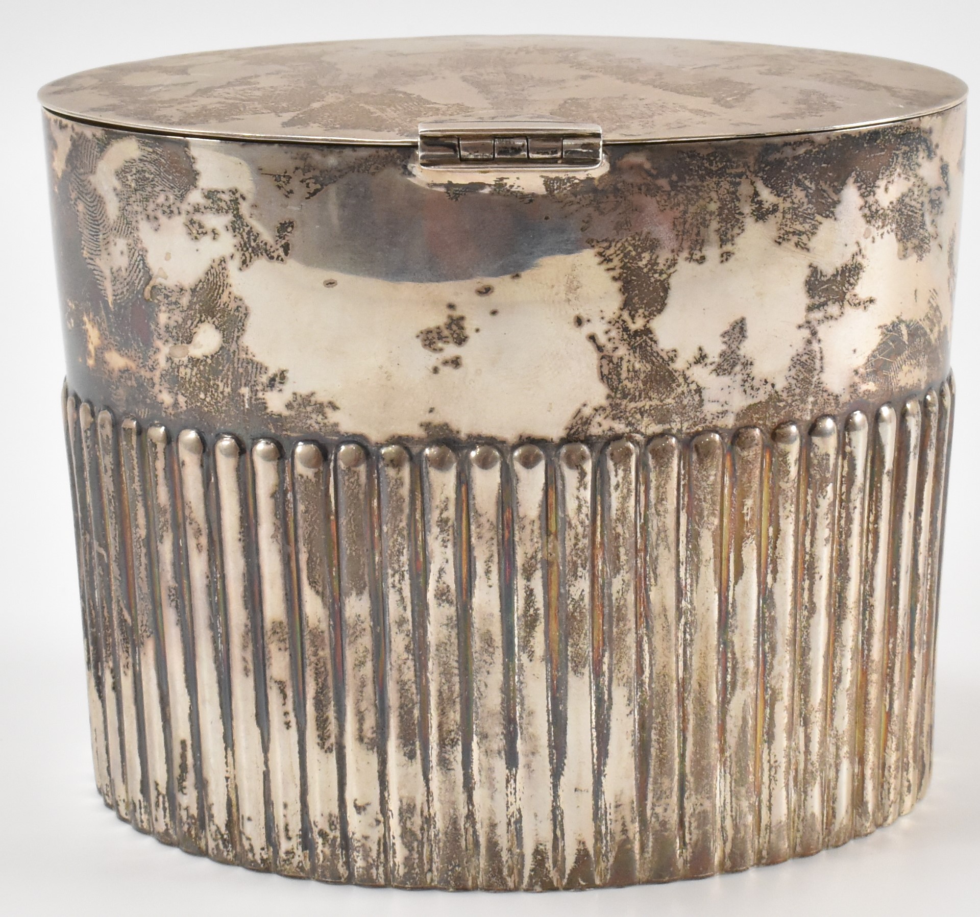 WILLIAM HUTTON & SONS SILVER TEA CADDY - Image 4 of 8